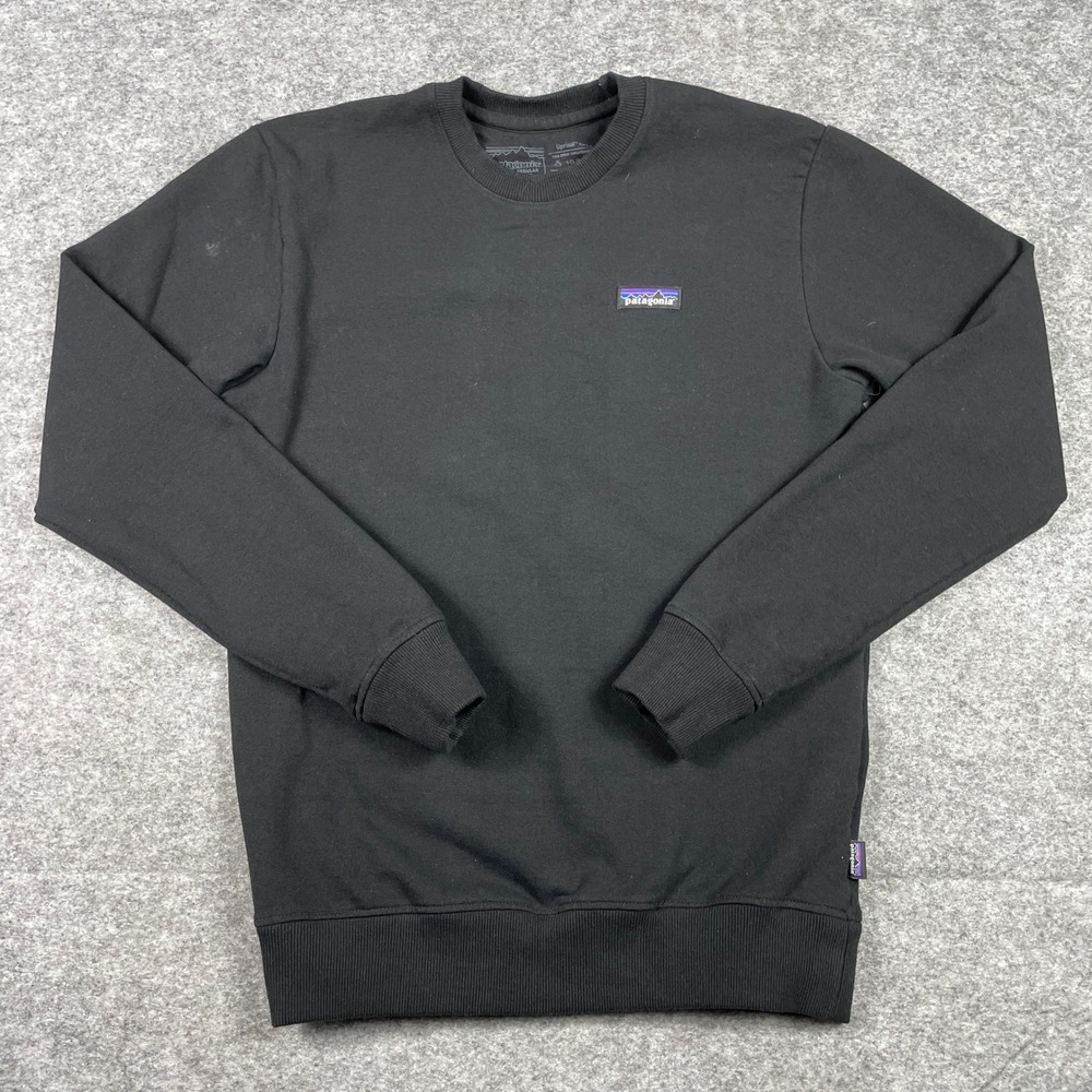 Patagonia Sweatshirt Mens S Black Uprisal Crew Pullover P-6 Label 39543